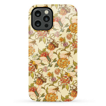 Florals & Hidden Insects Phone Case