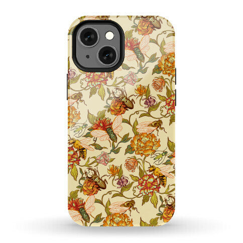 Florals & Hidden Insects Phone Case