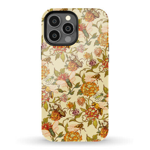 Florals & Hidden Insects Phone Case