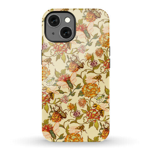 Florals & Hidden Insects Phone Case