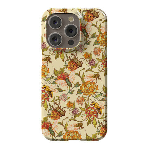 Florals & Hidden Insects Phone Case