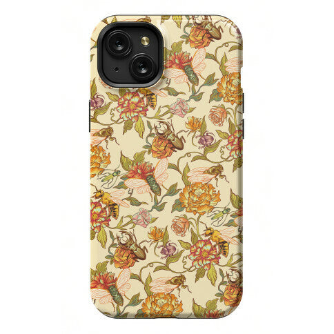 Florals & Hidden Insects Phone Case