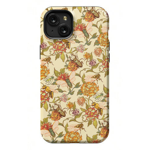 Florals & Hidden Insects Phone Case