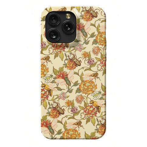 Florals & Hidden Insects Phone Case