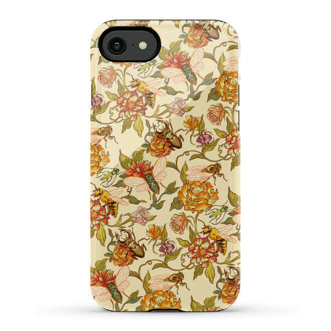 Florals & Hidden Insects Phone Case