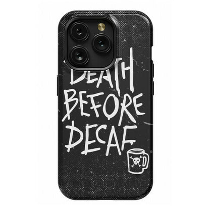 Death Before Decaf Phone Case