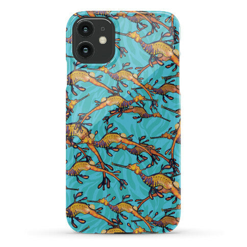 Weedy Sea Dragon Nautical Pattern Phone Case