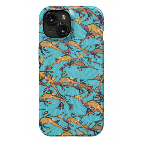 Weedy Sea Dragon Nautical Pattern Phone Case