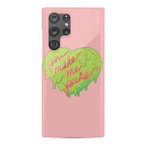You Make Me Puke - Conversation Hearts Phone Case