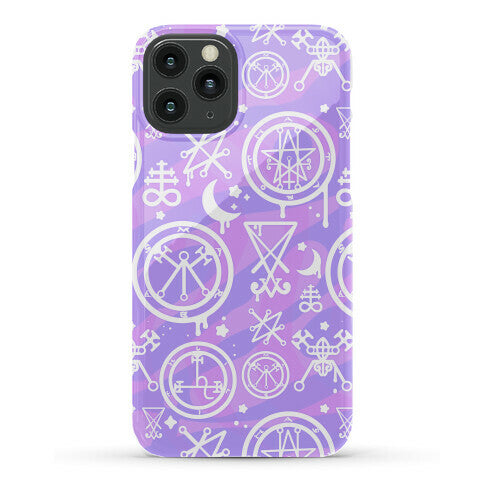 Pastel Goth Demon Sigil Pattern Phone Case