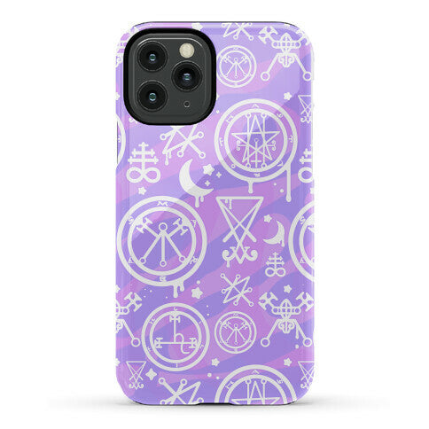 Pastel Goth Demon Sigil Pattern Phone Case