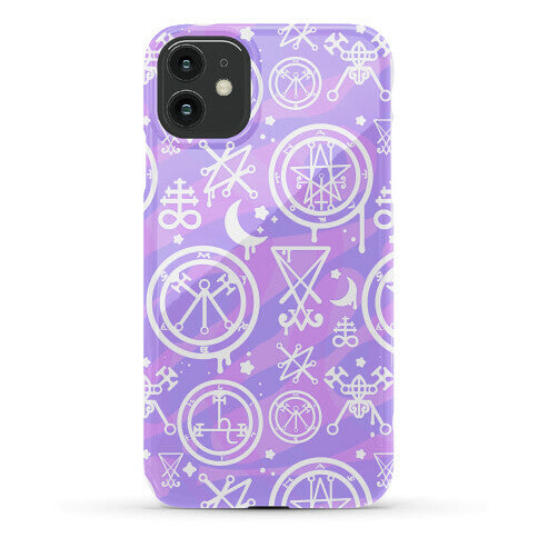 Pastel Goth Demon Sigil Pattern Phone Case