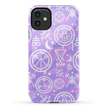 Pastel Goth Demon Sigil Pattern Phone Case