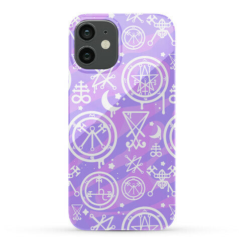 Pastel Goth Demon Sigil Pattern Phone Case