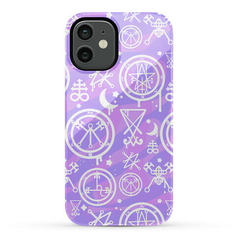 Pastel Goth Demon Sigil Pattern Phone Case