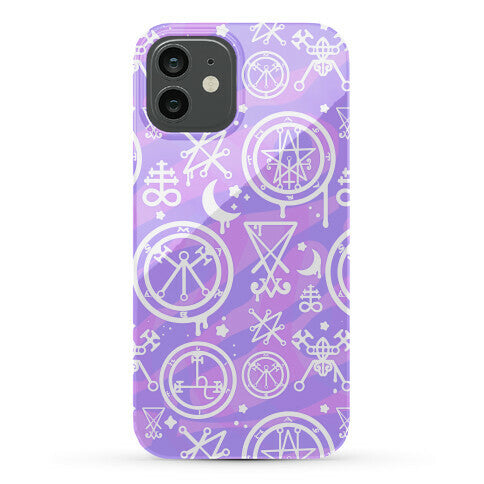 Pastel Goth Demon Sigil Pattern Phone Case