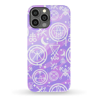 Pastel Goth Demon Sigil Pattern Phone Case