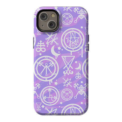 Pastel Goth Demon Sigil Pattern Phone Case