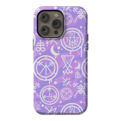 Pastel Goth Demon Sigil Pattern Phone Case