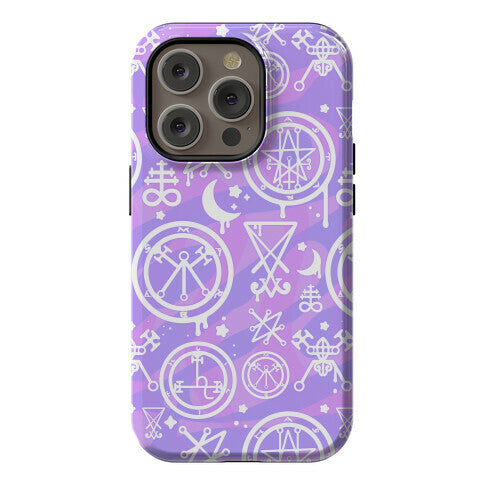 Pastel Goth Demon Sigil Pattern Phone Case