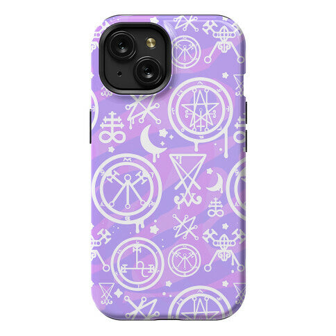 Pastel Goth Demon Sigil Pattern Phone Case