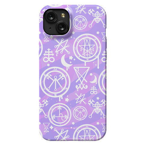 Pastel Goth Demon Sigil Pattern Phone Case