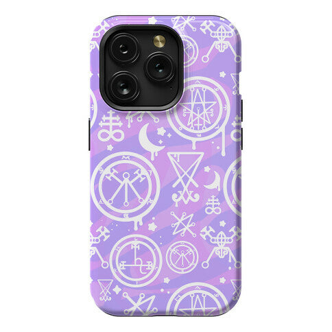 Pastel Goth Demon Sigil Pattern Phone Case