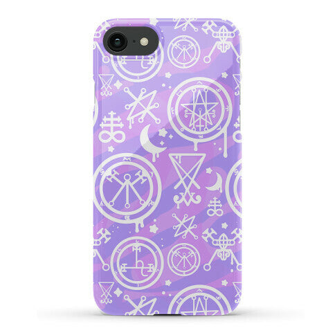 Pastel Goth Demon Sigil Pattern Phone Case