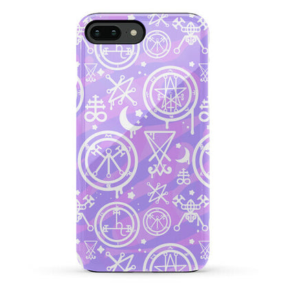 Pastel Goth Demon Sigil Pattern Phone Case