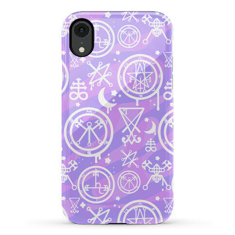 Pastel Goth Demon Sigil Pattern Phone Case