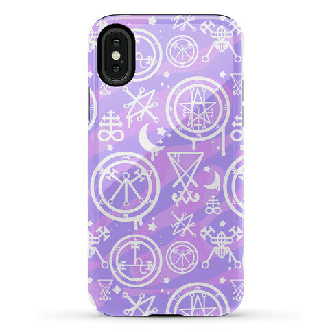 Pastel Goth Demon Sigil Pattern Phone Case