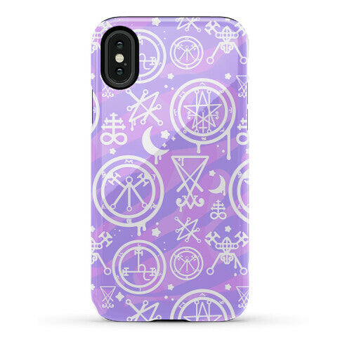 Pastel Goth Demon Sigil Pattern Phone Case