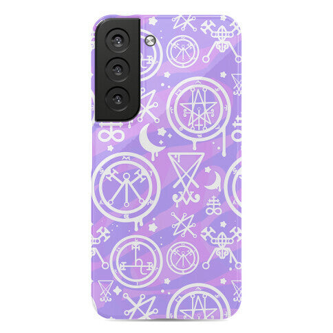 Pastel Goth Demon Sigil Pattern Phone Case