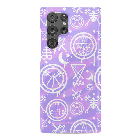 Pastel Goth Demon Sigil Pattern Phone Case