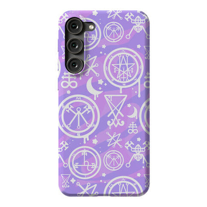 Pastel Goth Demon Sigil Pattern Phone Case