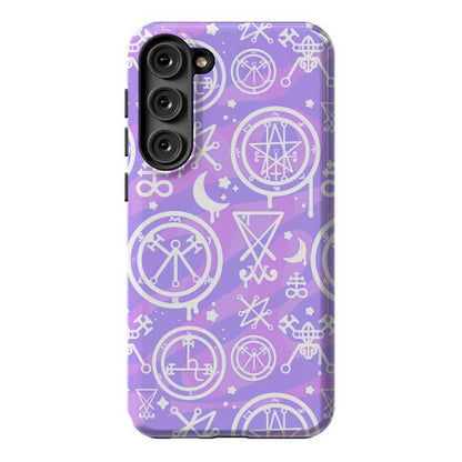 Pastel Goth Demon Sigil Pattern Phone Case