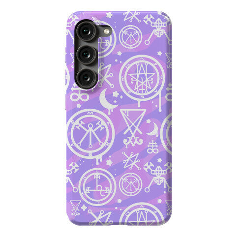 Pastel Goth Demon Sigil Pattern Phone Case