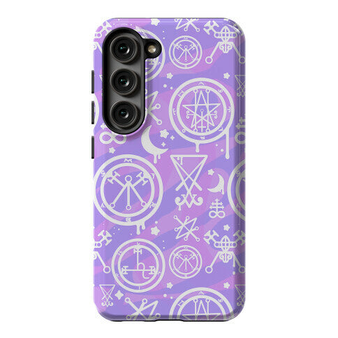 Pastel Goth Demon Sigil Pattern Phone Case