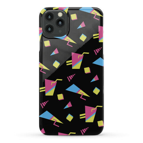 Black 80s/90s Pattern Phone Case