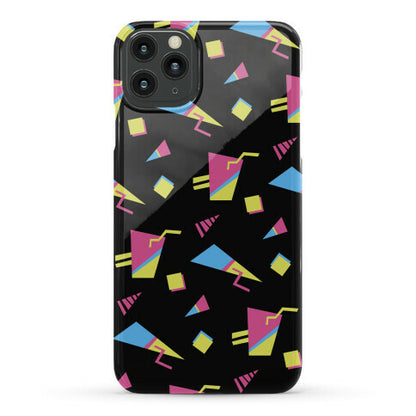 Black 80s/90s Pattern Phone Case