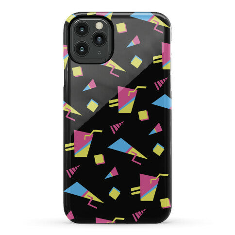 Black 80s/90s Pattern Phone Case