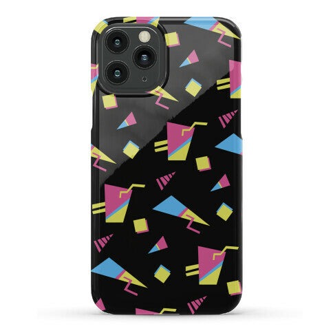Black 80s/90s Pattern Phone Case