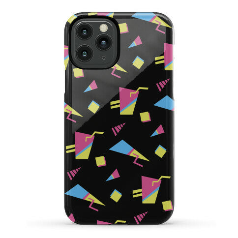 Black 80s/90s Pattern Phone Case