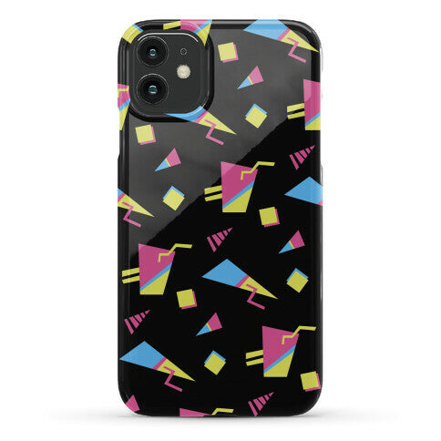 Black 80s/90s Pattern Phone Case