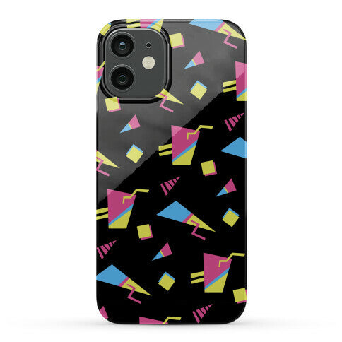 Black 80s/90s Pattern Phone Case