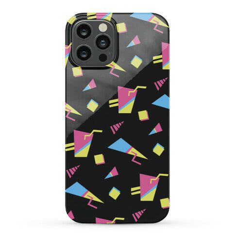 Black 80s/90s Pattern Phone Case
