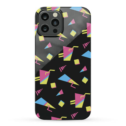 Black 80s/90s Pattern Phone Case