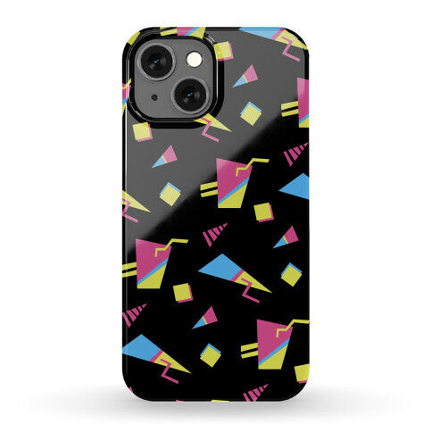 Black 80s/90s Pattern Phone Case