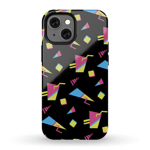 Black 80s/90s Pattern Phone Case