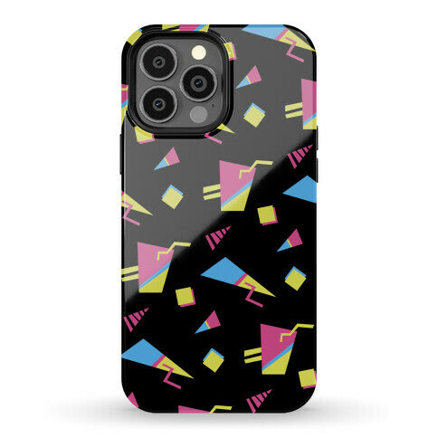 Black 80s/90s Pattern Phone Case